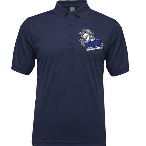 De Llano Dolphins Unisex Youth Polo EMB Thumbnail
