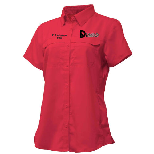 De Llano Dolphins Faculty Ladies Fishing Shirt Thumbnail